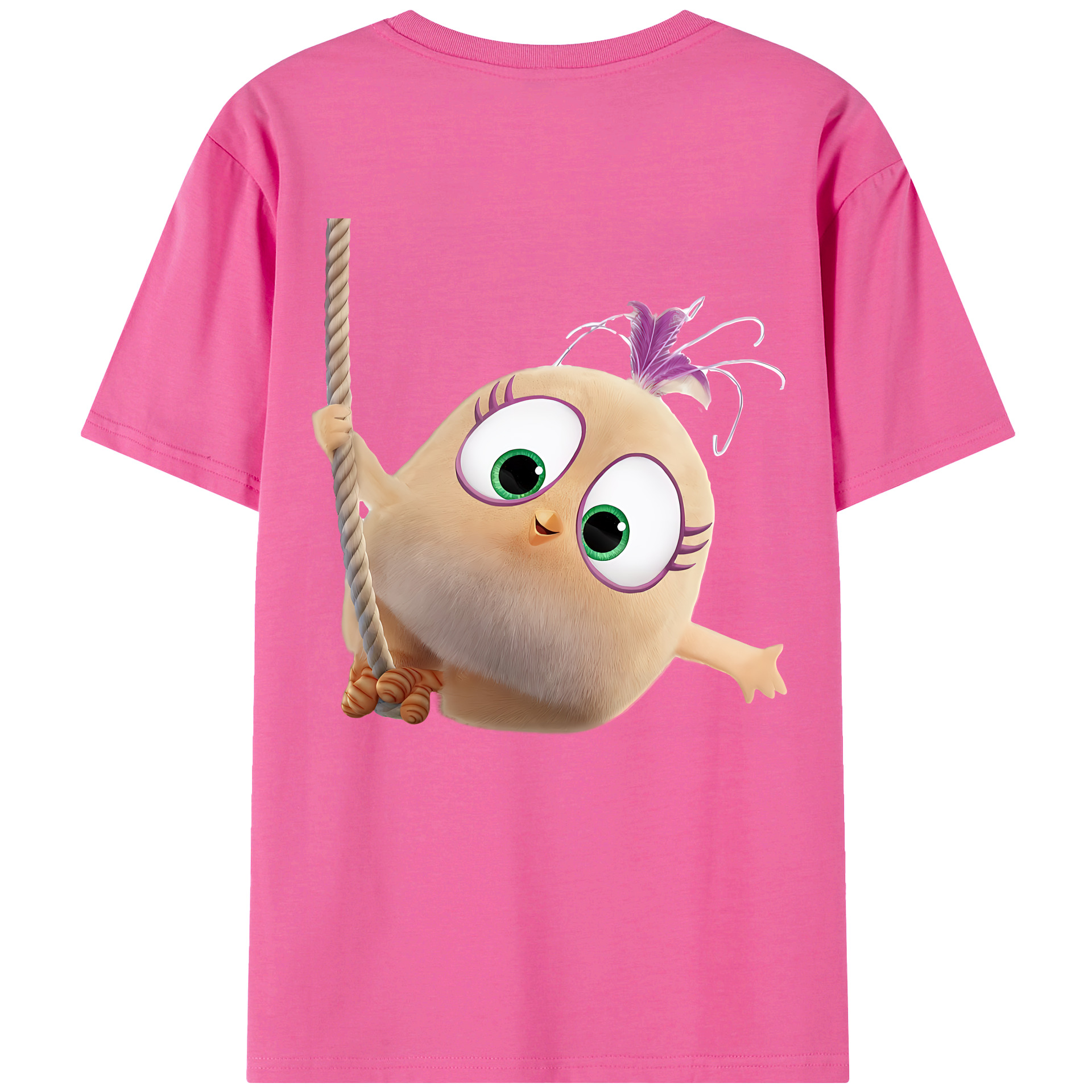 （画像用） Angry Birds アングリーバード レディース半袖Tシャツ(バックプリント)